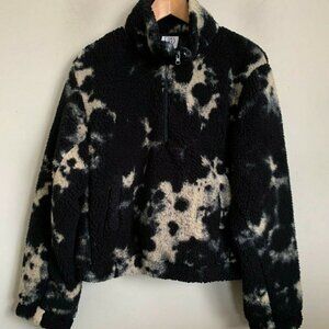 Sage Collective Jacket, Faux Fur, Black/Creme, size L